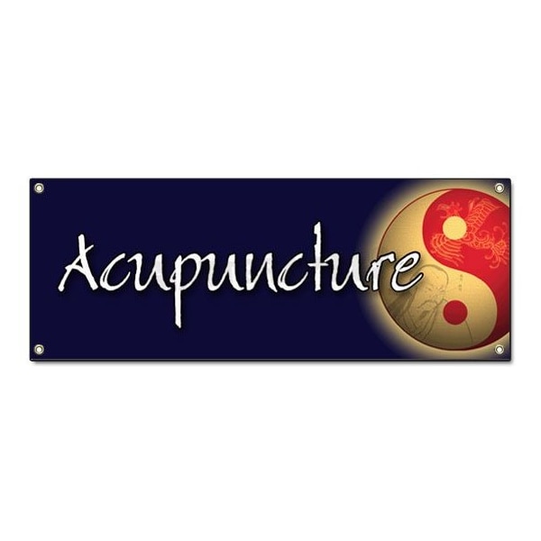 Signmission ACUPUNCTURE BANNER SIGN acupuncturist needle signs Chinese health back pain B-72 Acupuncture - main